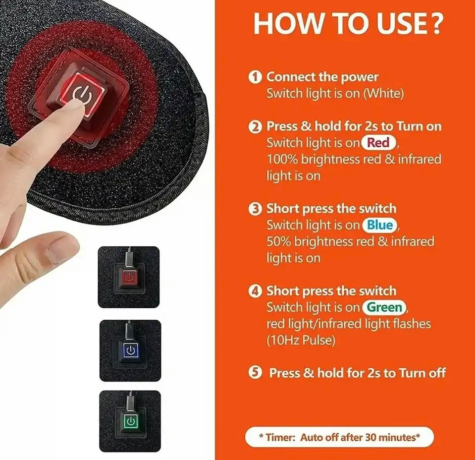 Human Wrist/Hand Red Light Wrap