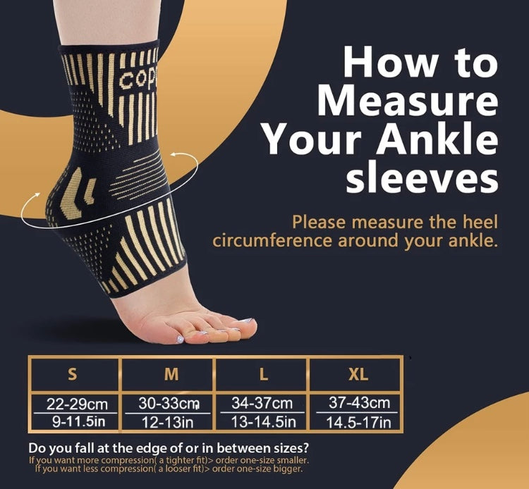 Copper Compression Ankle Support- Each- Save $10